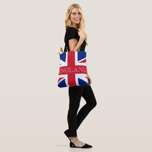 Union Jack Flag Engeland stint Tote Bag (Op model)