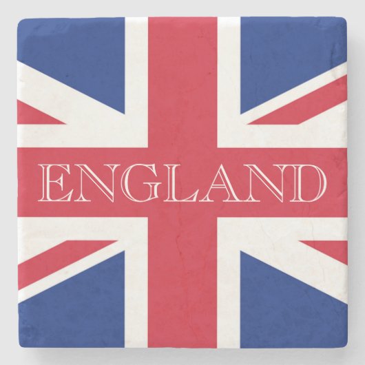 Union Jack Flag England klooster Stenen Onderzetter (Voorkant)
