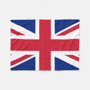 Union Jack Flag fbt Fleece Deken