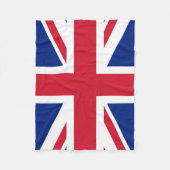 Union Jack Flag fbt Fleece Deken (Voorkant)