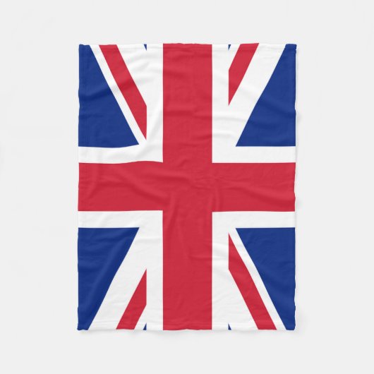 Union Jack Flag fbt Fleece Deken (Voorkant)