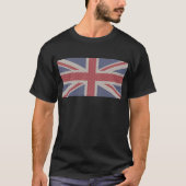 Union Jack Flag Fishnet Pattern T-Shirt (Voorkant)