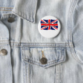 Union Jack Flag - Gemaakt in Groot-Brittannië Ronde Button 5,7 Cm (In situ)