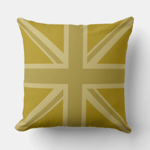 Union Jack/Flag Golds Kussen