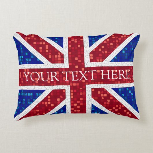 Union Jack Flag Groot-Brittannië Accent Kussen (Voorkant)