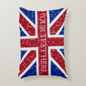 Union Jack Flag Groot-Brittannië Accent Kussen (Voorkant(Verticaal))