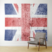 Union Jack/Flag groot tapijt Wandkleed (In Situ (horizontaal))