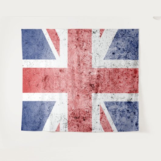 Union Jack/Flag groot tapijt Wandkleed (Voorkant (horizontaal))