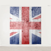 Union Jack/Flag groot tapijt Wandkleed (Voorkant)