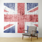 Union Jack/Flag groot tapijt Wandkleed (In Situ (horizontaal))