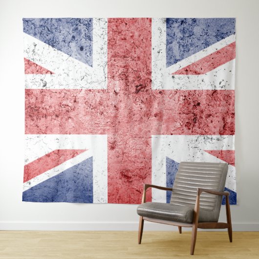 Union Jack/Flag groot tapijt Wandkleed (In Situ (horizontaal))