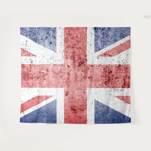 Union Jack/Flag groot tapijt Wandkleed (Voorkant (horizontaal))