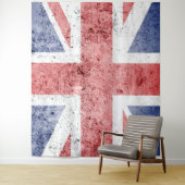 Union Jack/Flag groot tapijt Wandkleed (In situ)