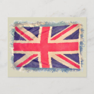 UNION JACK FLAG grunge Briefkaart