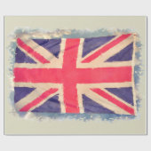 UNION JACK FLAG grunge Cadeaupapier (Vlak)