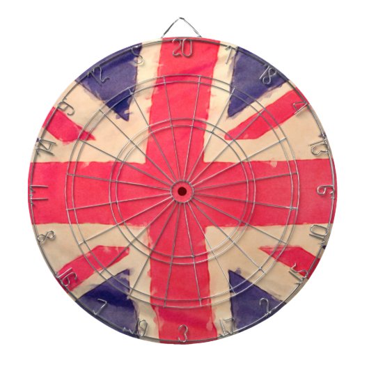 UNION JACK FLAG grunge Dartbord (Voorkant)