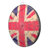 UNION JACK FLAG grunge Dartbord (Voorkant Rechts)