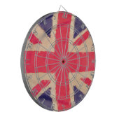 UNION JACK FLAG grunge Dartbord (Voorkant Links)