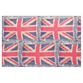 UNION JACK FLAG grunge + jouw idee Stof (Fat Quarter)