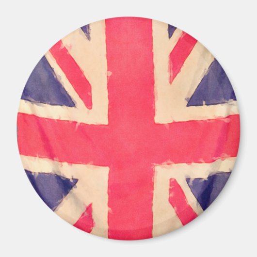 UNION JACK FLAG grunge Magneet (Voorkant)