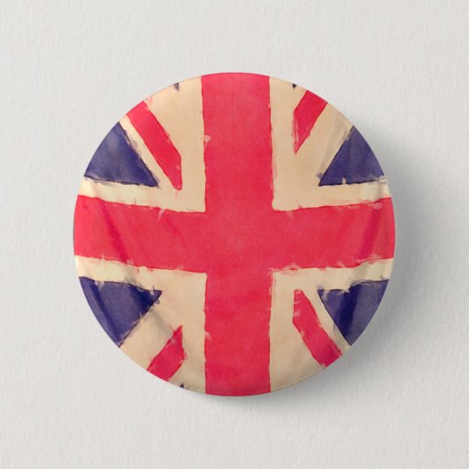 UNION JACK FLAG grunge Ronde Button 5,7 Cm (Voorkant)