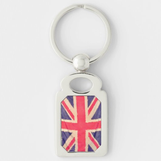 UNION JACK FLAG grunge Sleutelhanger (Voorkant)
