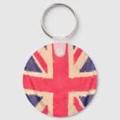 UNION JACK FLAG grunge Sleutelhanger (Voorkant)