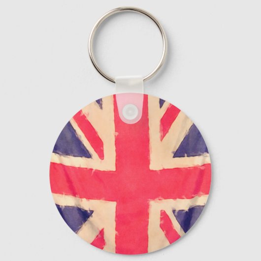 UNION JACK FLAG grunge Sleutelhanger (Voorkant)