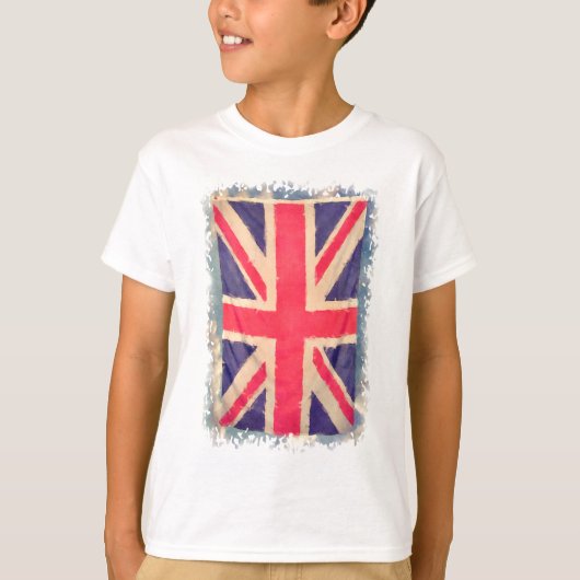 UNION JACK FLAG grunge T-shirt (Voorkant)
