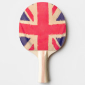 UNION JACK FLAG grunge Tafeltennisbatje (Voorkant)