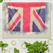 UNION JACK FLAG grunge Theedoek (Gevouwen)