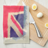 UNION JACK FLAG grunge Theedoek (Quarter Fold)