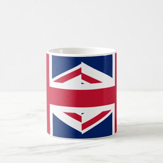 Union Jack Flag Keramische Koffie Mok (Center)