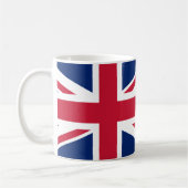 Union Jack Flag Keramische Koffie Mok (Links)