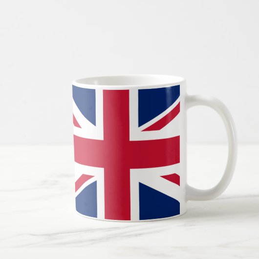 Union Jack Flag Keramische Koffie Mok (Rechts)
