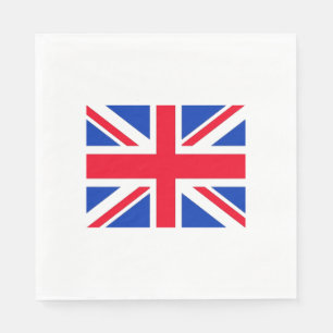 Union Jack Flag Londen Theme Party Papieren servet