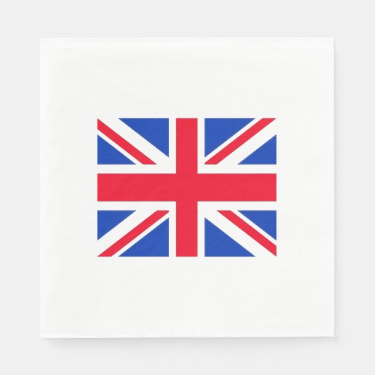 Union Jack Flag Londen Theme Party Papieren servet (Voorkant)