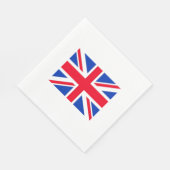 Union Jack Flag Londen Theme Party Papieren servet (Hoek)