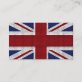 Union Jack Flag, Mosaic Effect, Verenigd Koninkrij Visitekaartje (Voorkant)