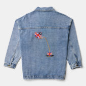 Union Jack Flag of the United Kingdom Teapot and Denim Jacket (Achterkant)