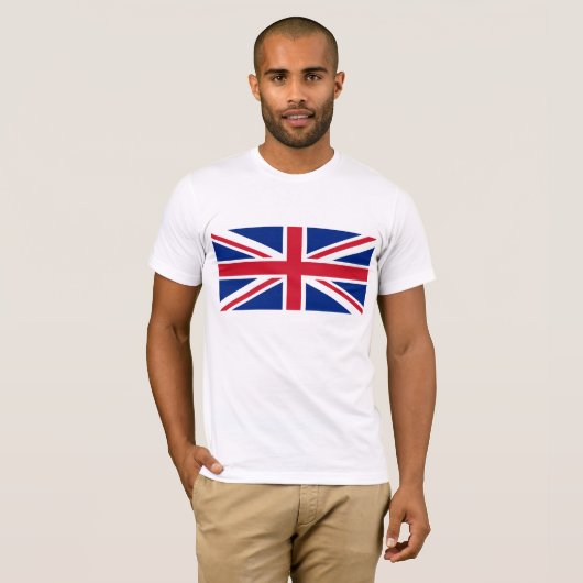 Union Jack Flag ontwerp T-shirt (Voorkant volledig)
