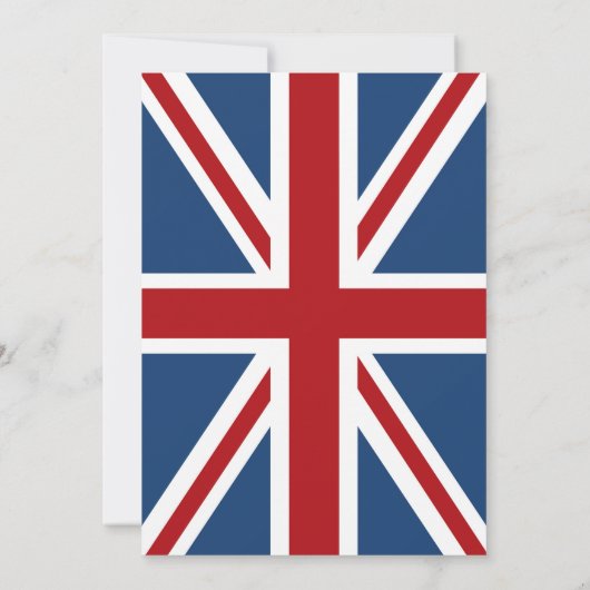 Union Jack Flag Patriotic Wedding 2 Kaart (Achterkant)