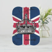 Union Jack Flag Queen of England Diamond Jubilee Kaart (Staand voorkant)