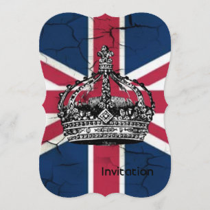 Union Jack Flag Queen of England Diamond Jubilee Kaart