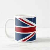 Union Jack Flag Red White en Blue Koffiemok (Links)