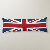 Union Jack Flag Red White en Blue Lichaamskussen (Achterkant)
