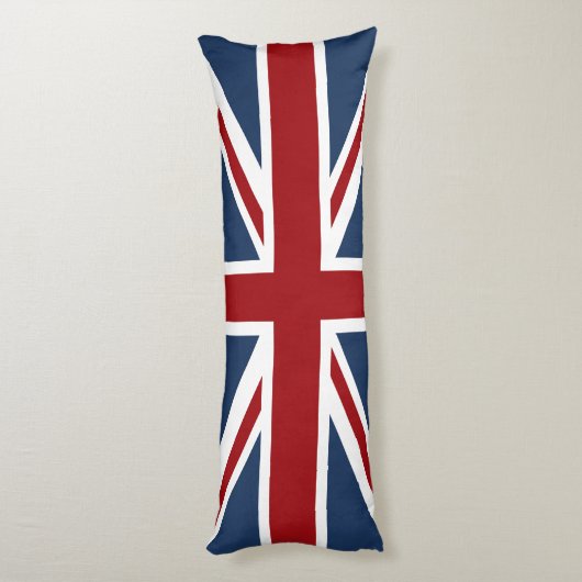 Union Jack Flag Red White en Blue Lichaamskussen (Achterkant (Verticaal))