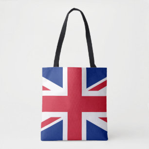 Union Jack Flag stcn Tote Bag