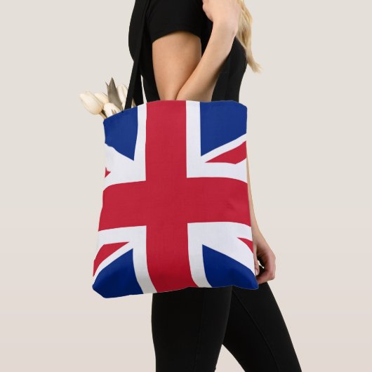 Union Jack Flag stcn Tote Bag (Dichtbij)
