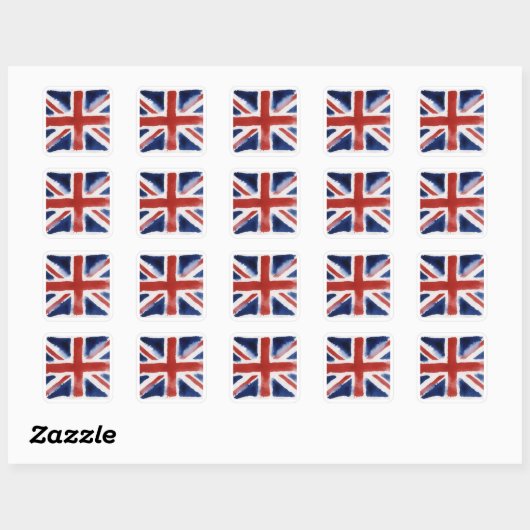 Union jack flag sticker (Vel)